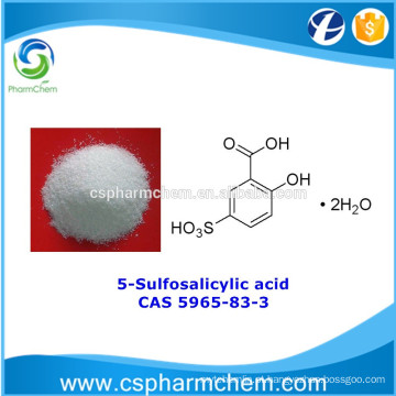 Ácido 5-Sulfosalicílico, CAS 5965-83-3, Intermediário de síntese farmacêutica